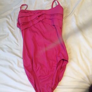 Pink dance leotard